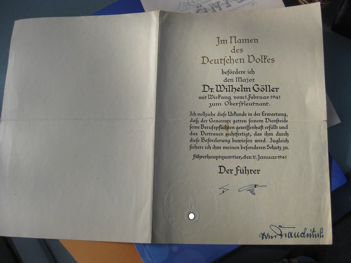 Dokumente Ritterkreuzträger der Wehrmacht Demjansk
