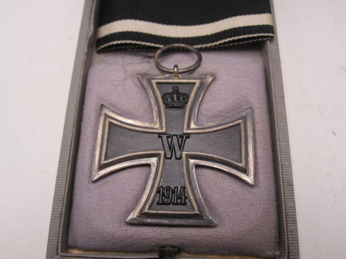 Eisernes Kreuz 2.Klasse 1914 (EK2/14) Hersteller "W&amp;S" im VERLEIHUNGSETUI