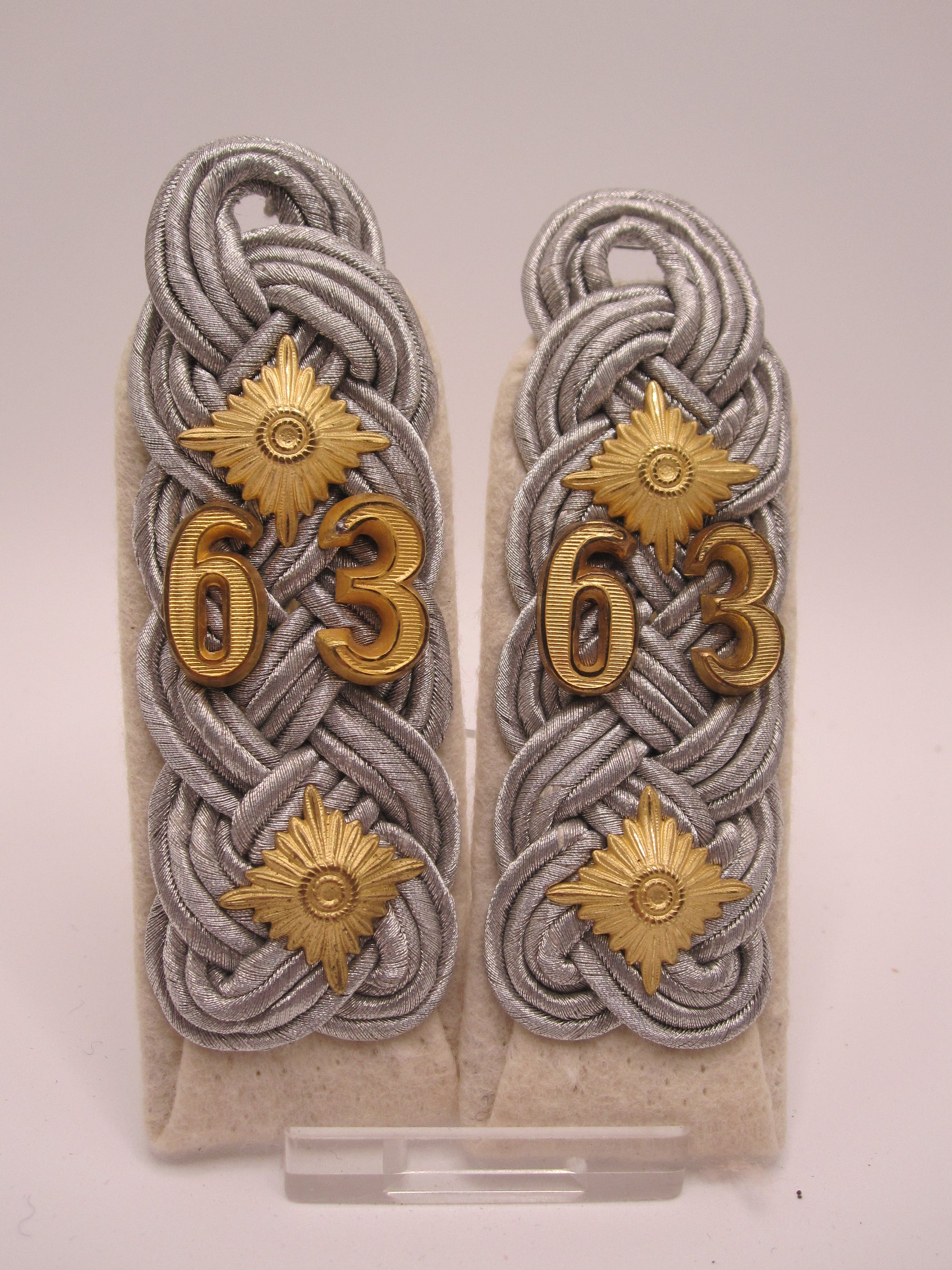 Originale Schulterklappen Oberst Eichenlaubträger Heinrich GREINER I.R. 63