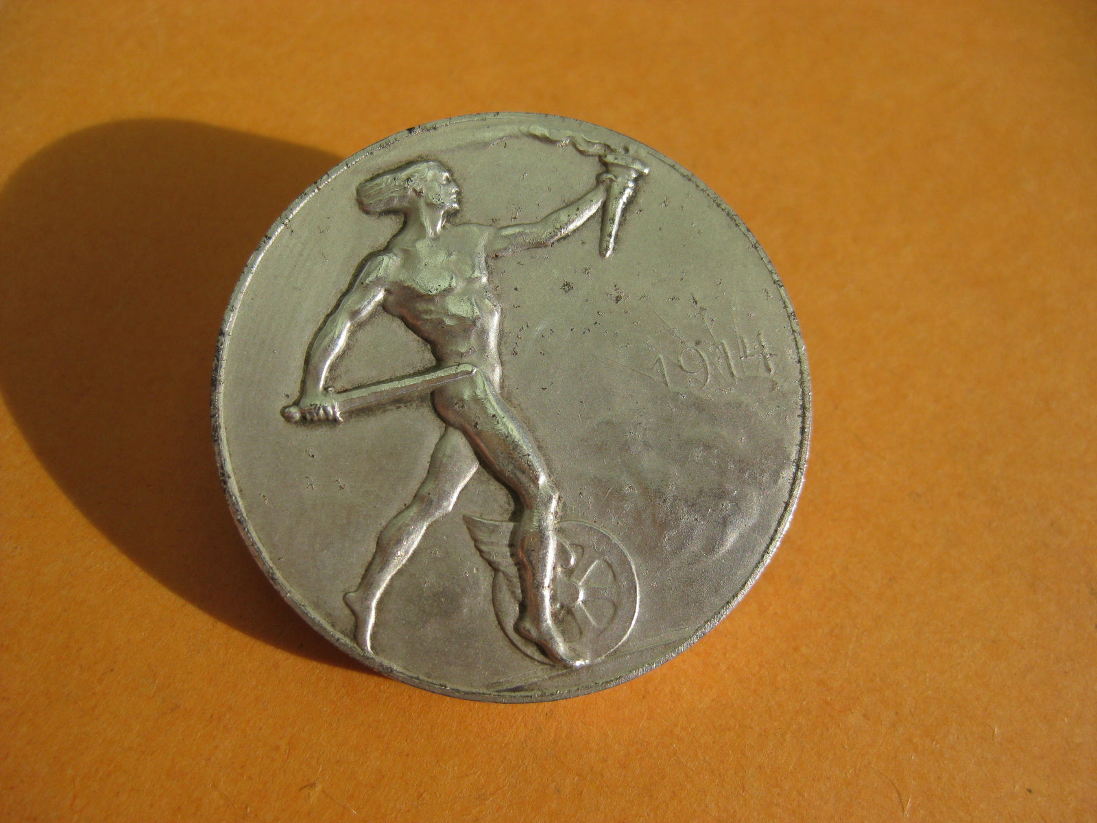 Deutsche Eisenbahn 1.Weltkrieg Erinnerungsabzeichen 1914 / 1916 -Preußen- Kaiserreich Eisenbahner