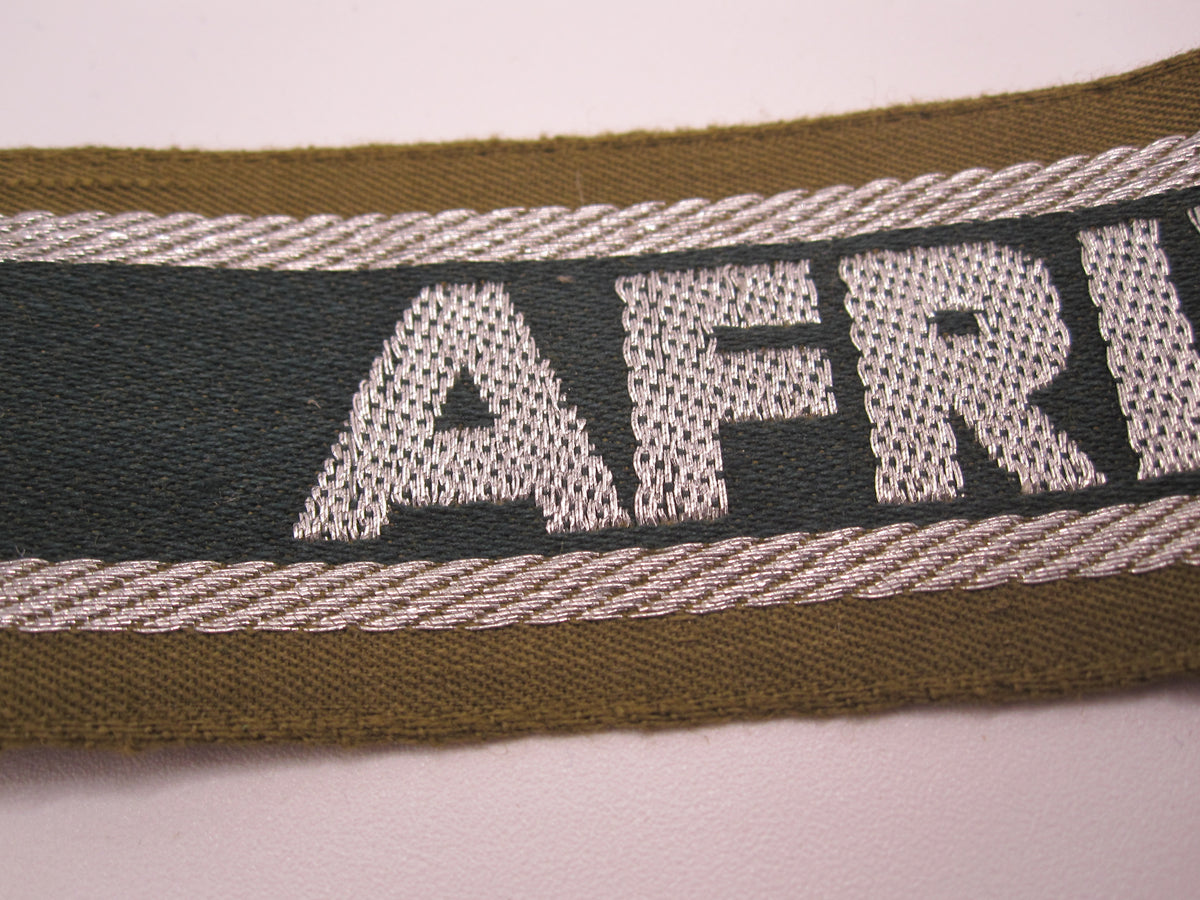 100% alte Originale Ärmelband AFRIKAKORPS
