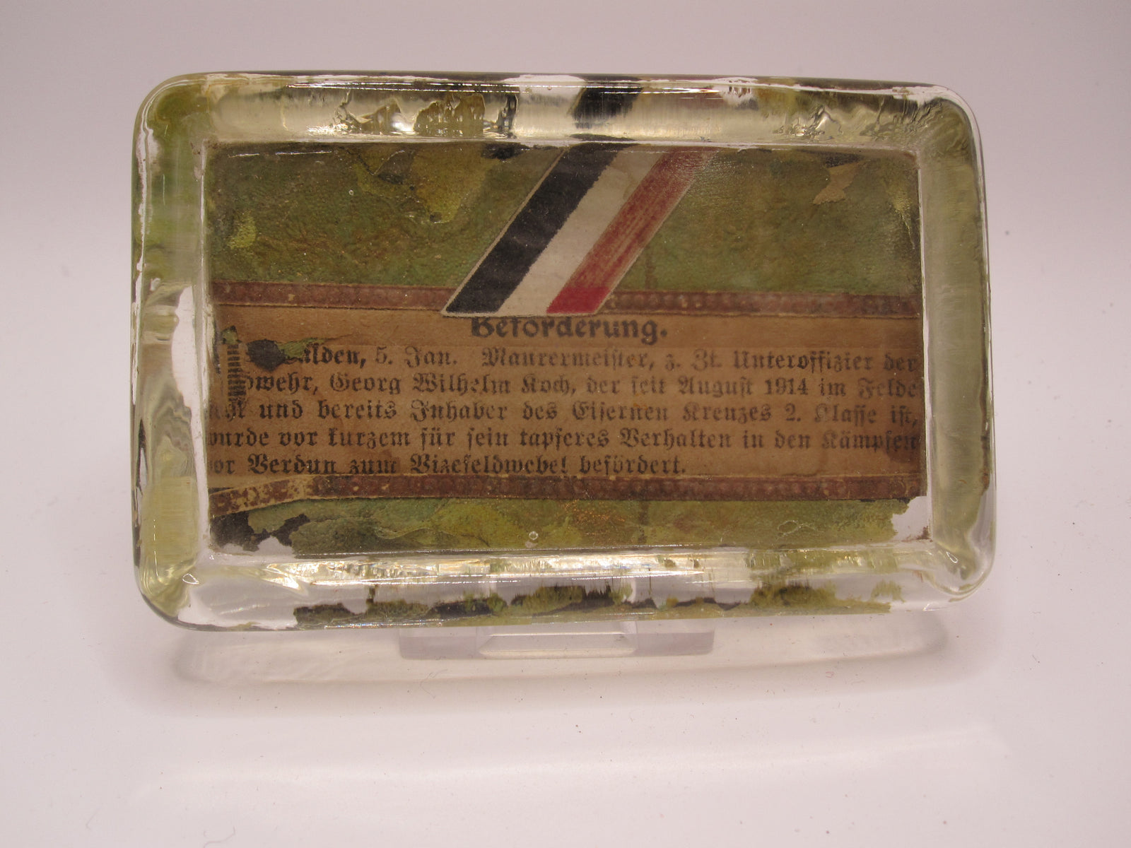 Briefbeschwerer 1.Weltkrieg Eisernes Kreuz 1914