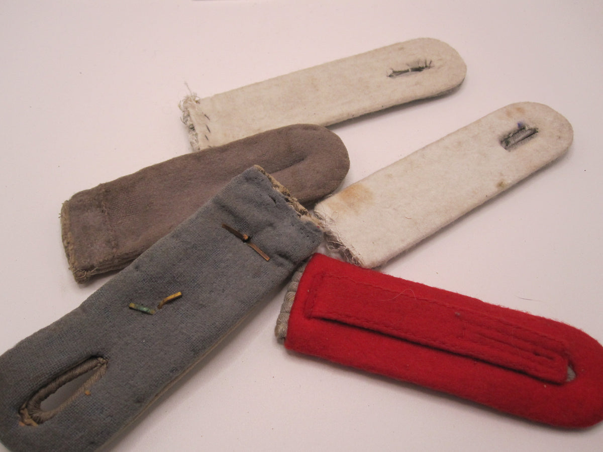 5 verschiedene Schulterklappen Leutnant Hauptmann Wehrmacht Heer Artillerie