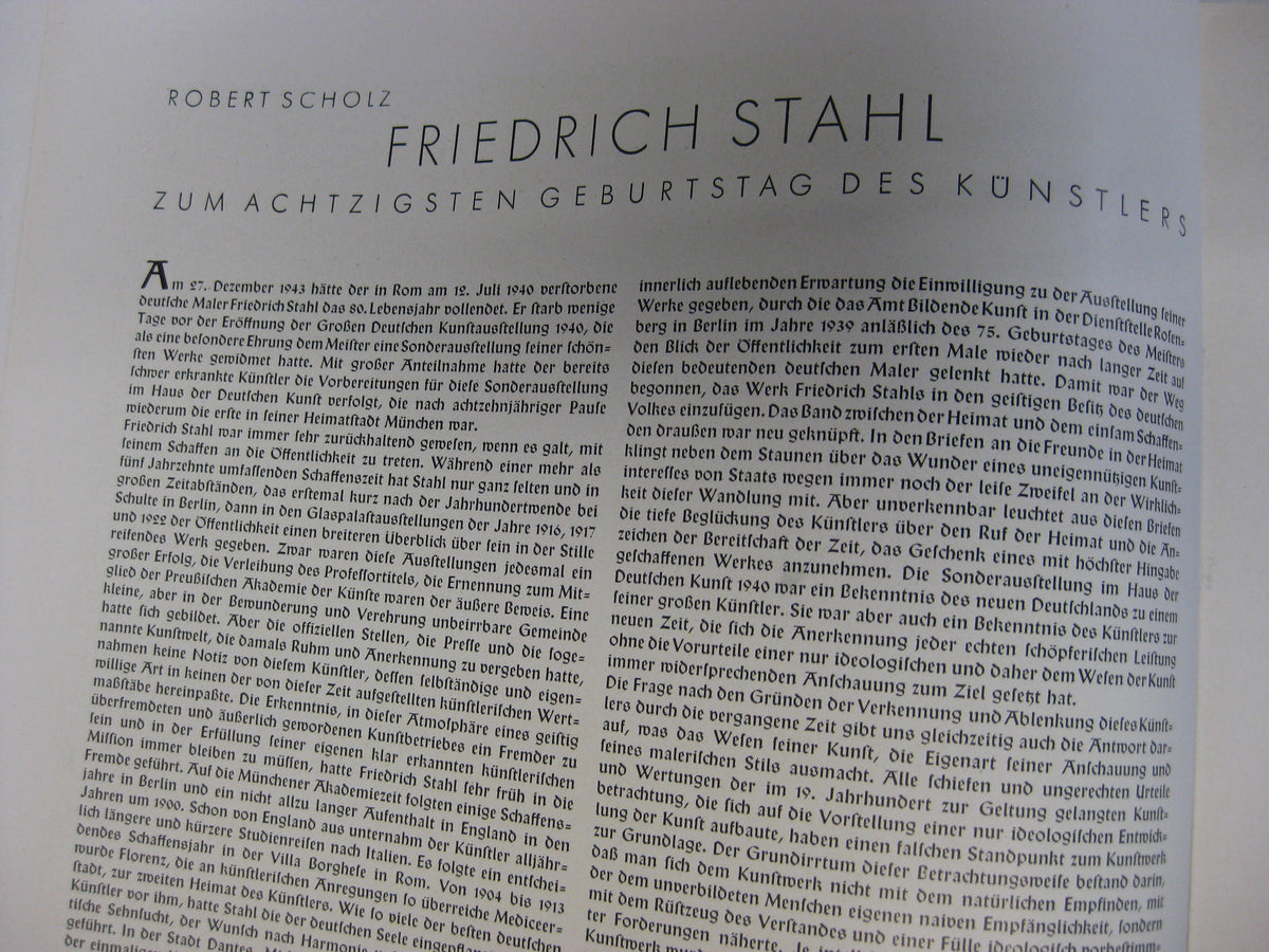 Die Kunst im deutschen Reich 1943