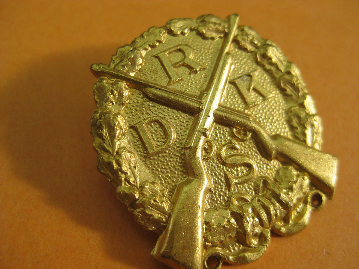 Abzeichen kleine goldene Schießauszeichnung Reichsverband Deutscher Kleinkaliber Schützenverbände (RDKS)