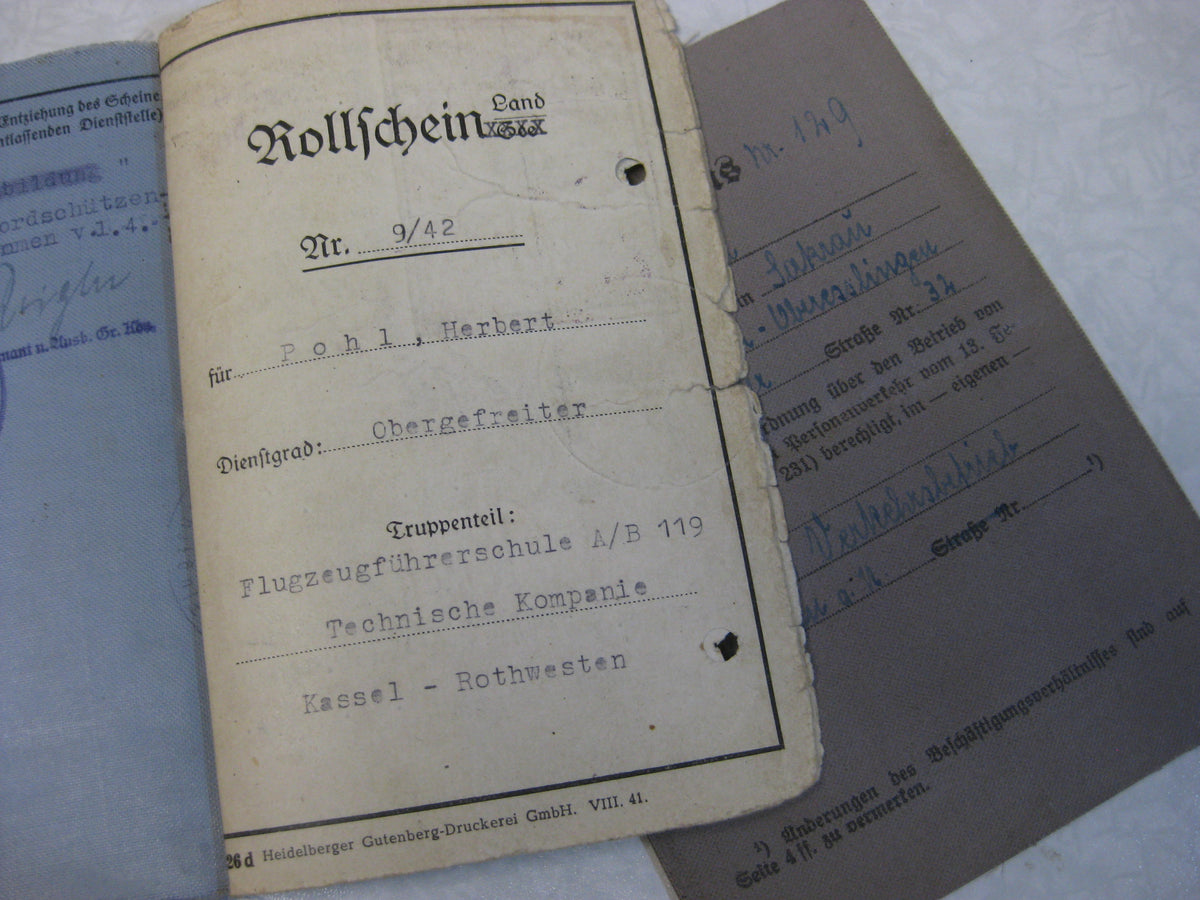 H.W. Luftwaffen Bordmechanikerschein Flieger
