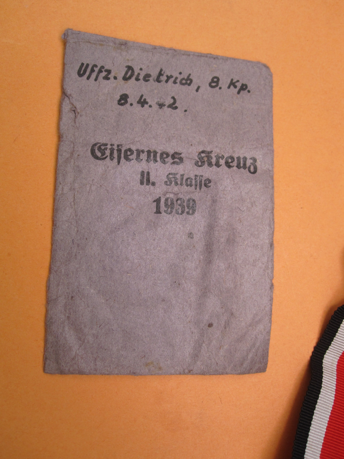 Eisernes Kreuz 2.Klasse in Verleihungstüte (EK2/39) Hersteller: Schenkl in Wien