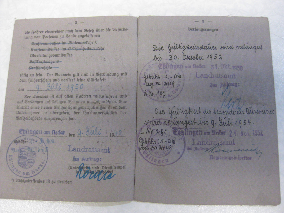 H.W. Luftwaffen Bordmechanikerschein Flieger