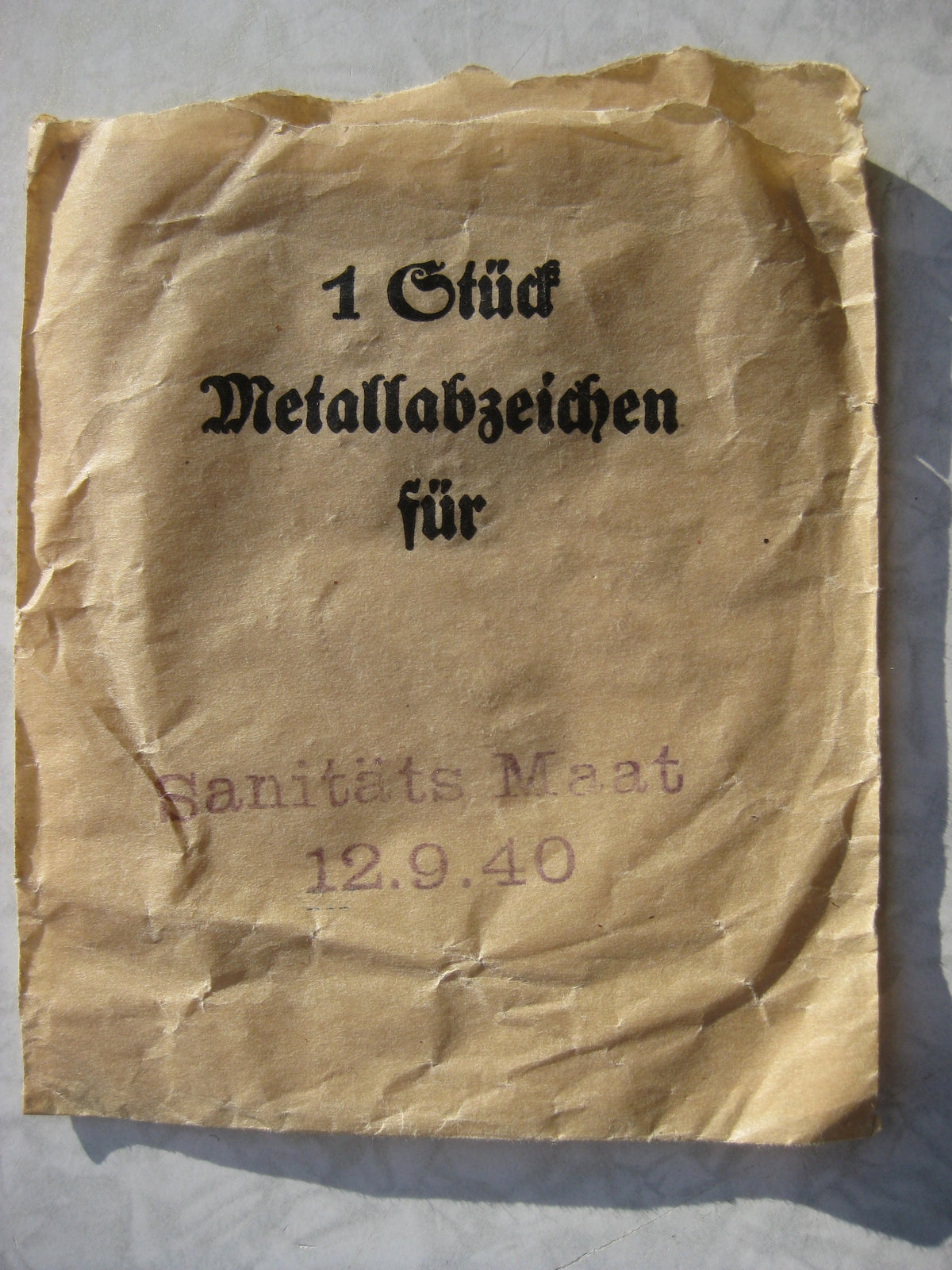 H.W.      ORIGINAL Ärmelabzeichen Tätigkeitsabzeichen der Kriegsmarine MIT TÜTE !!!  MINT CONDITION