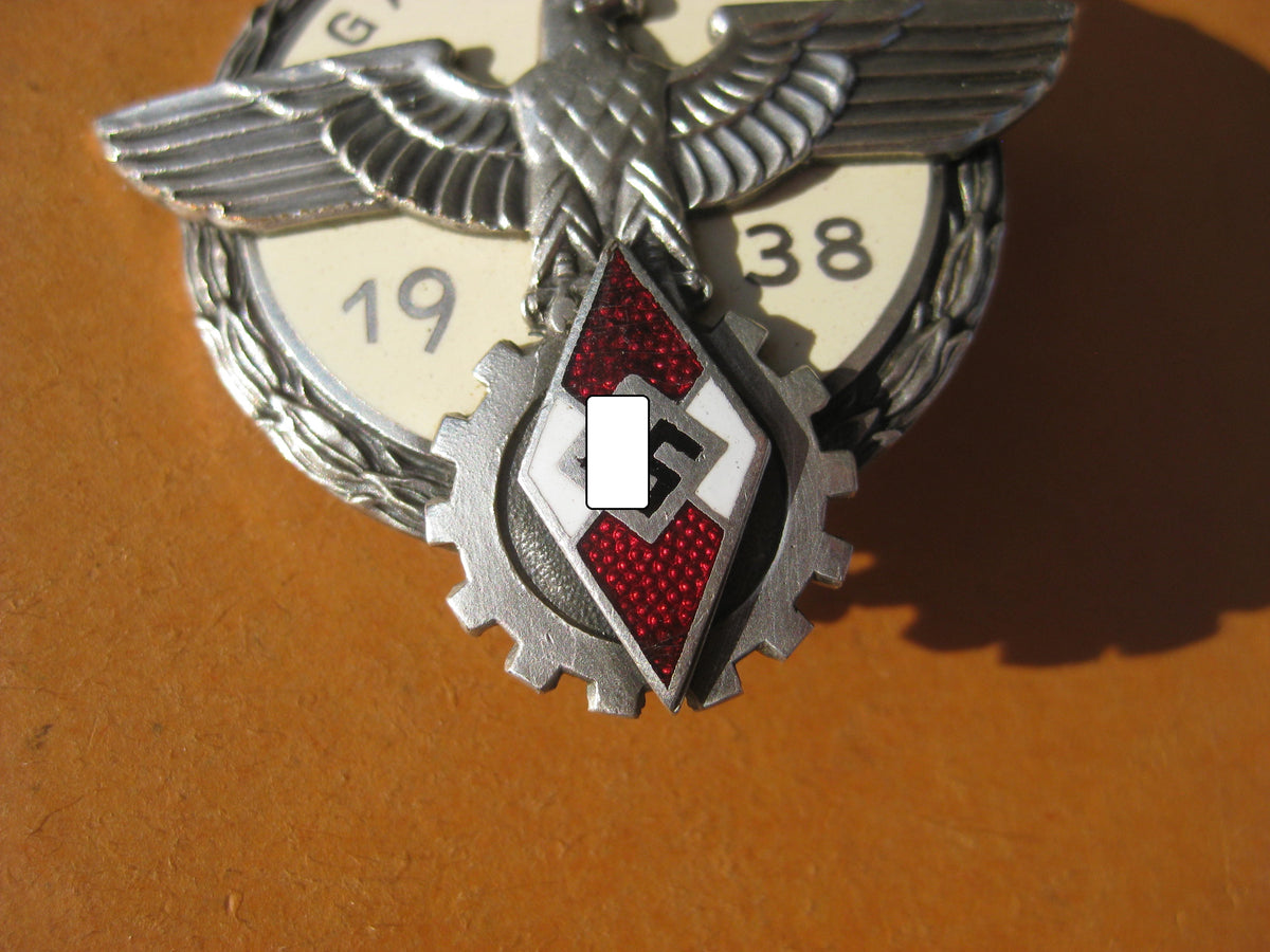 Hitlerjugend (HJ) Reichsberufswettkampf 1938 GAUSIEGERabzeichen MINT CONDITION