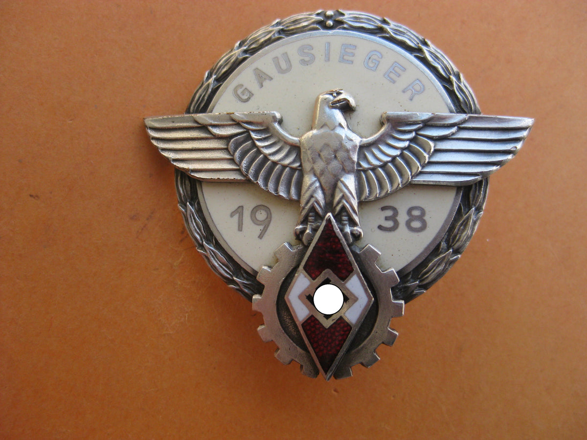 Hitlerjugend (HJ) Reichsberufswettkampf 1938 GAUSIEGERabzeichen MINT CONDITION