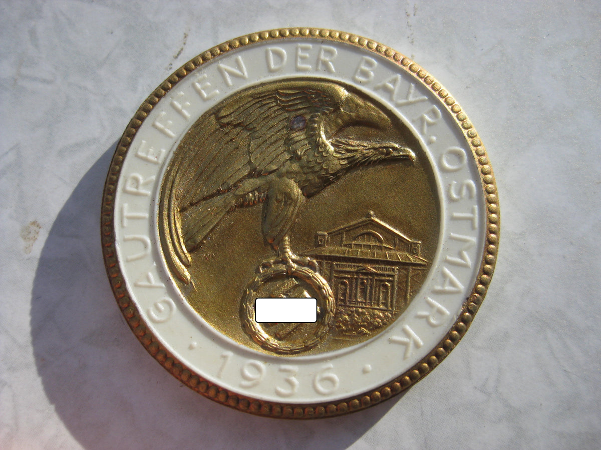 Medaille Gautreffen der bayr. Ostmark 1936 Macht mir die Ostmark stark