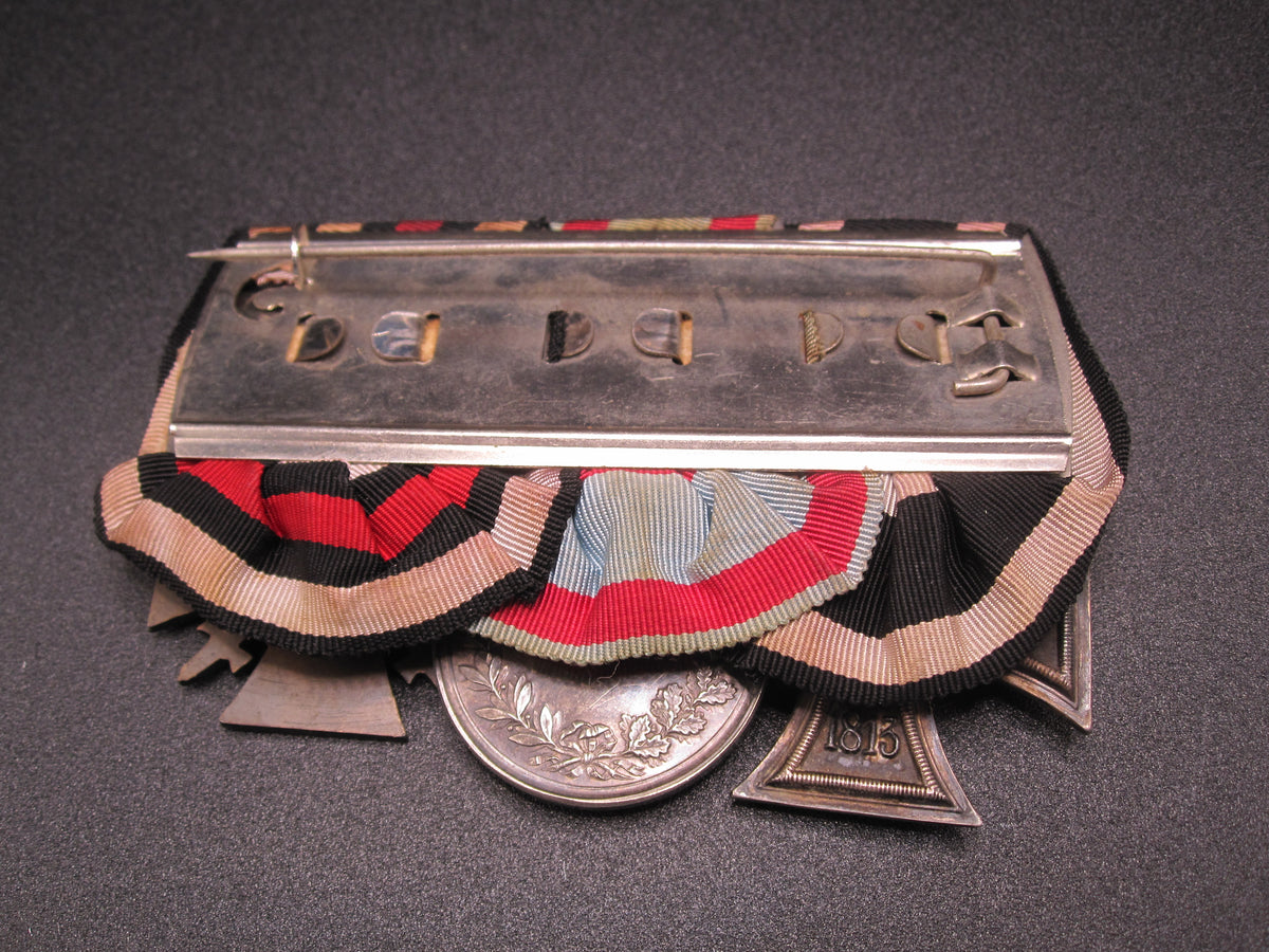 3er Ordensspange Eisernes Kreuz 1914 (EK2/14)  hessische Tapferkeitsmedaille Hessen in SILBER  Frontkämpfer Ehrenkreuz Kaiserreich