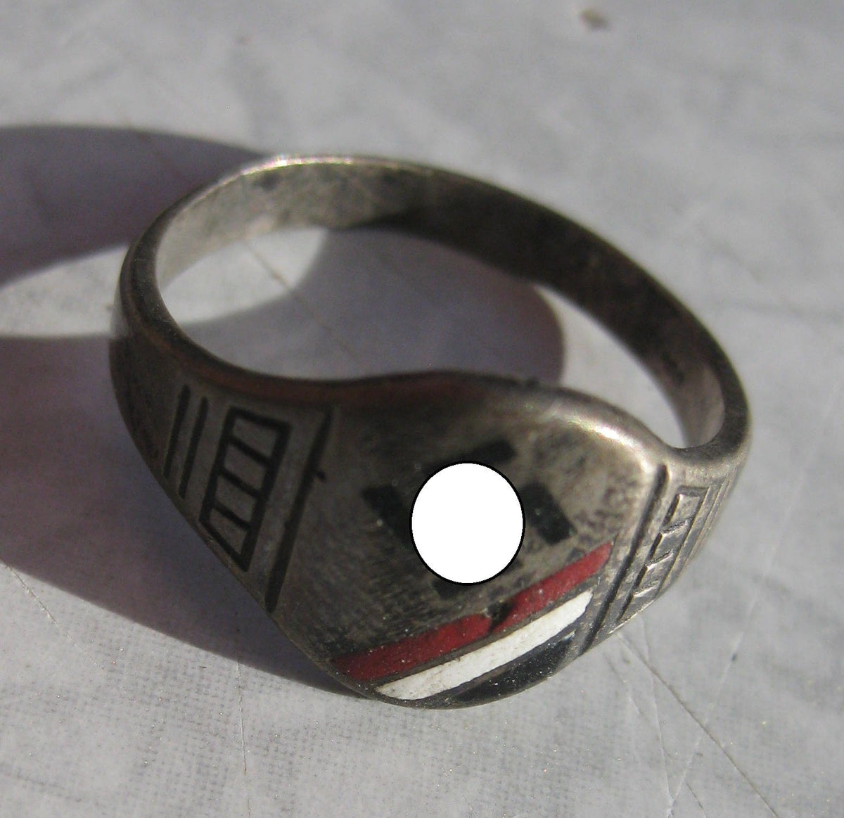 patriotischer Fingerring Silberring 1933 Patriotika