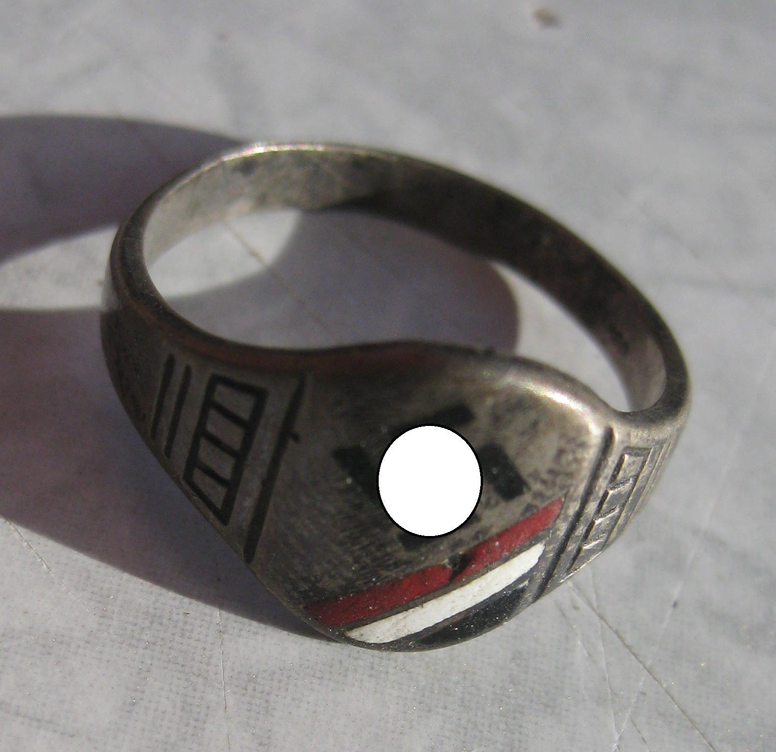 patriotischer Fingerring Silberring 1933 Patriotika