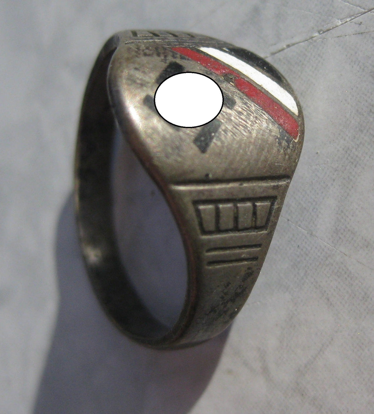 patriotischer Fingerring Silberring 1933 Patriotika