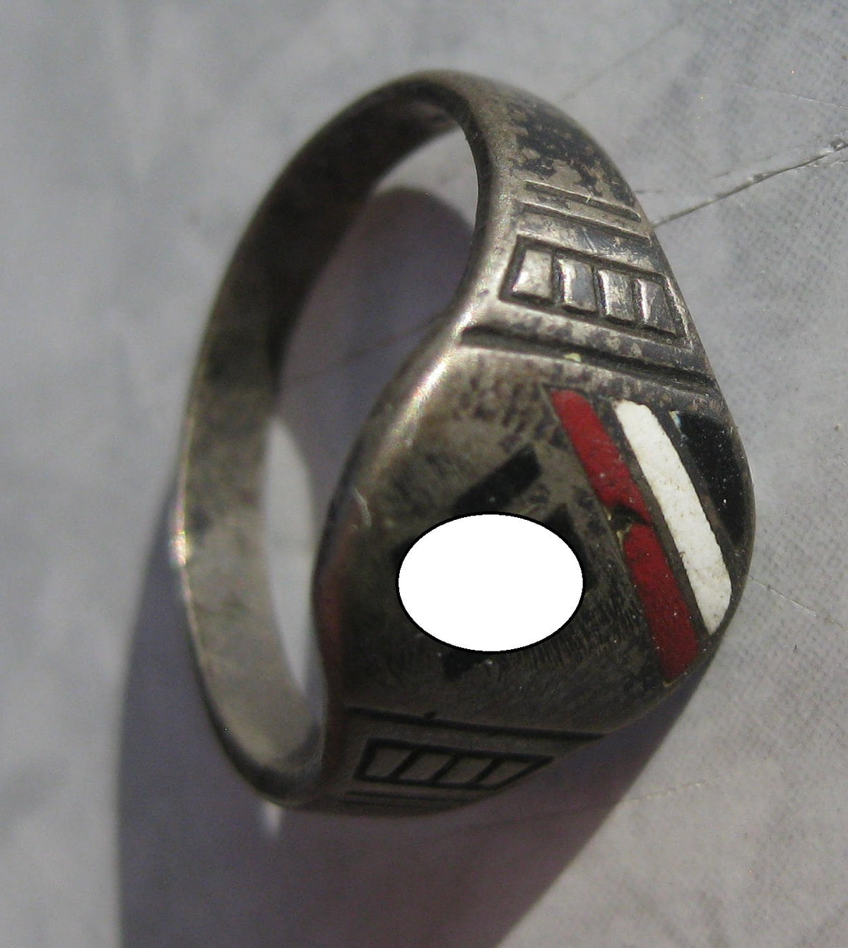 patriotischer Fingerring Silberring 1933 Patriotika