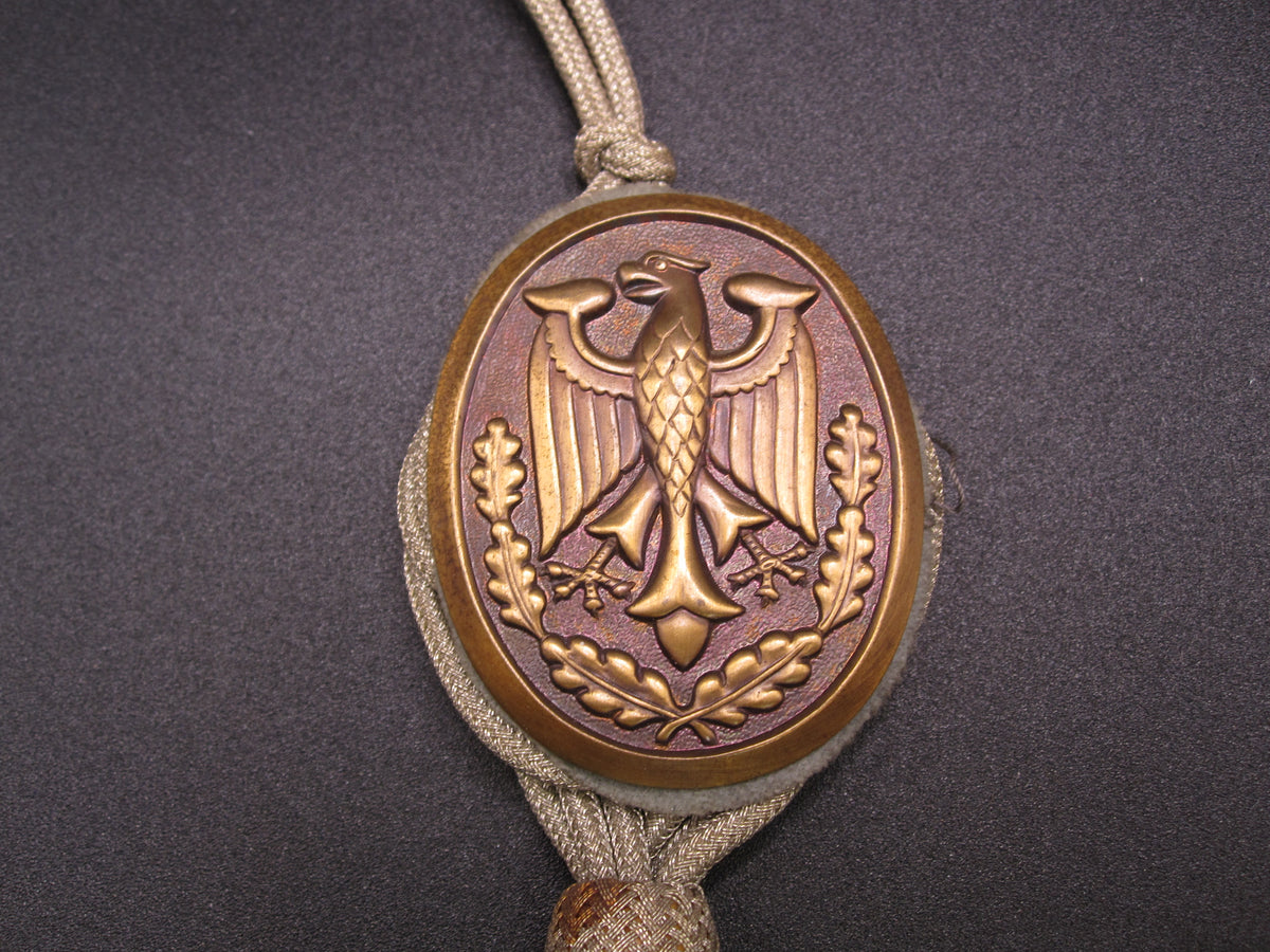 Schützenschnur der Bundeswehr in Bronze