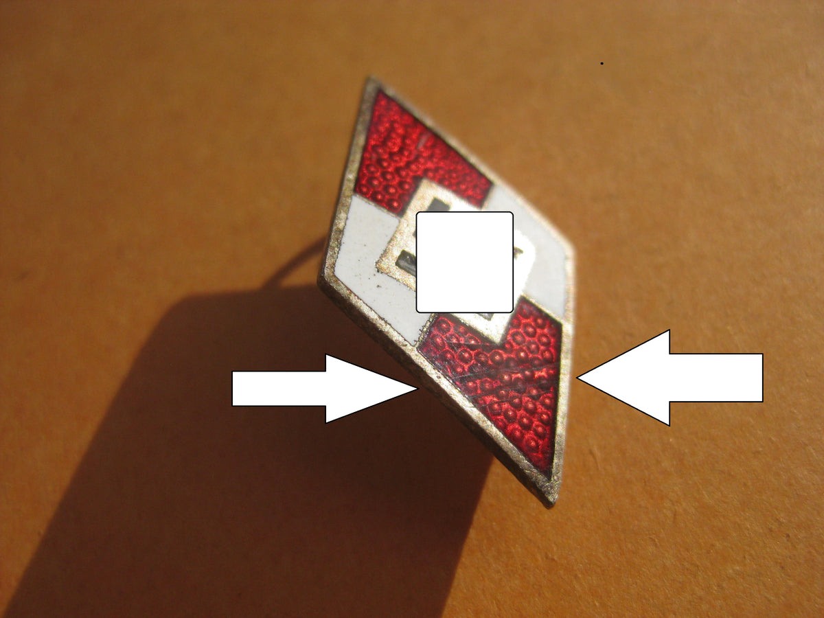 Hitlerjugend (HJ)  Mitgliedsabzeichen  Hersteller: ohne