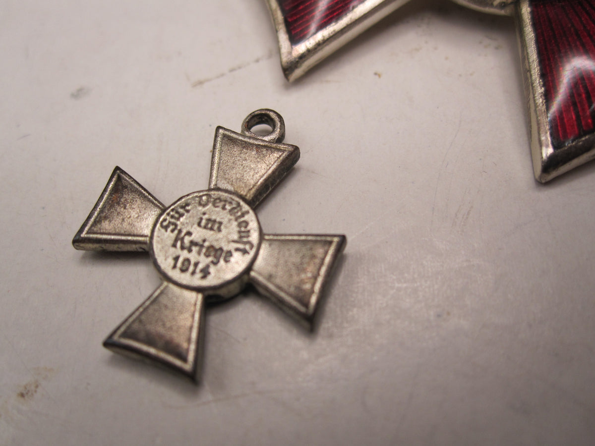 Original Orden Hamburger Hanseatenkreuz mit Miniatur &amp; Verleihungsschachtel