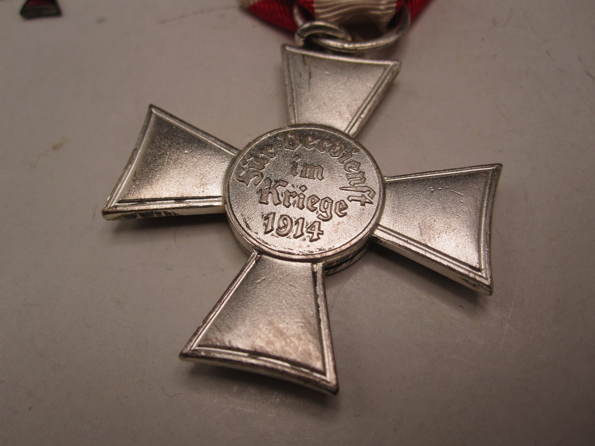 Original Orden Hamburger Hanseatenkreuz mit Miniatur &amp; Verleihungsschachtel