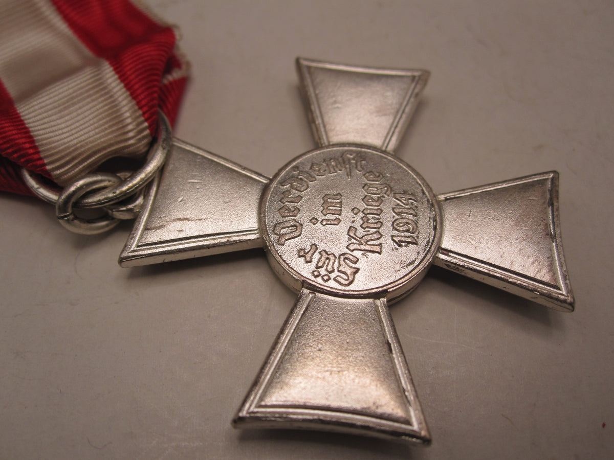 Original Orden Hamburger Hanseatenkreuz mit Miniatur &amp; Verleihungsschachtel