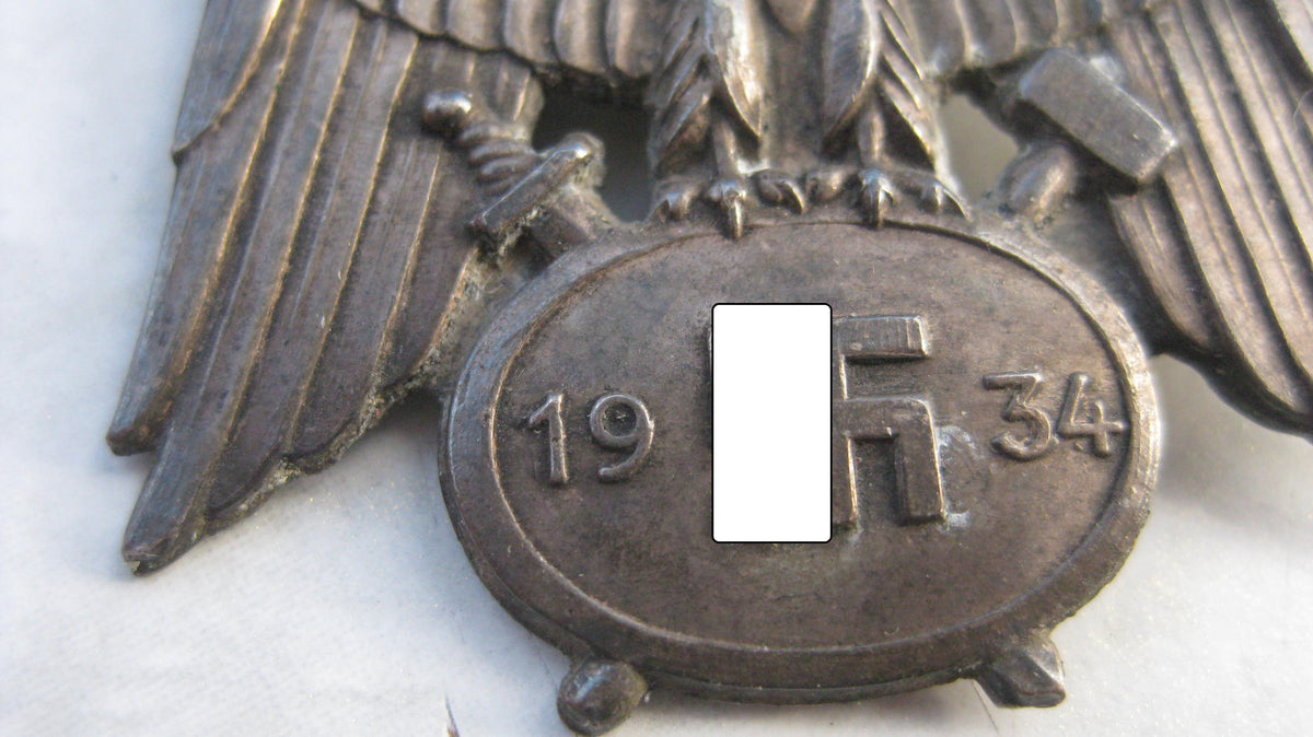 Mützenadler für den Werkschutz 1934             H.W.
