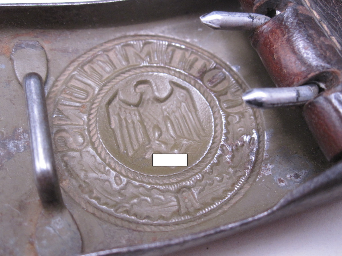 Koppelschloss für Mannschaften -Heer- Wehrmacht GOTT MIT UNS Eisen