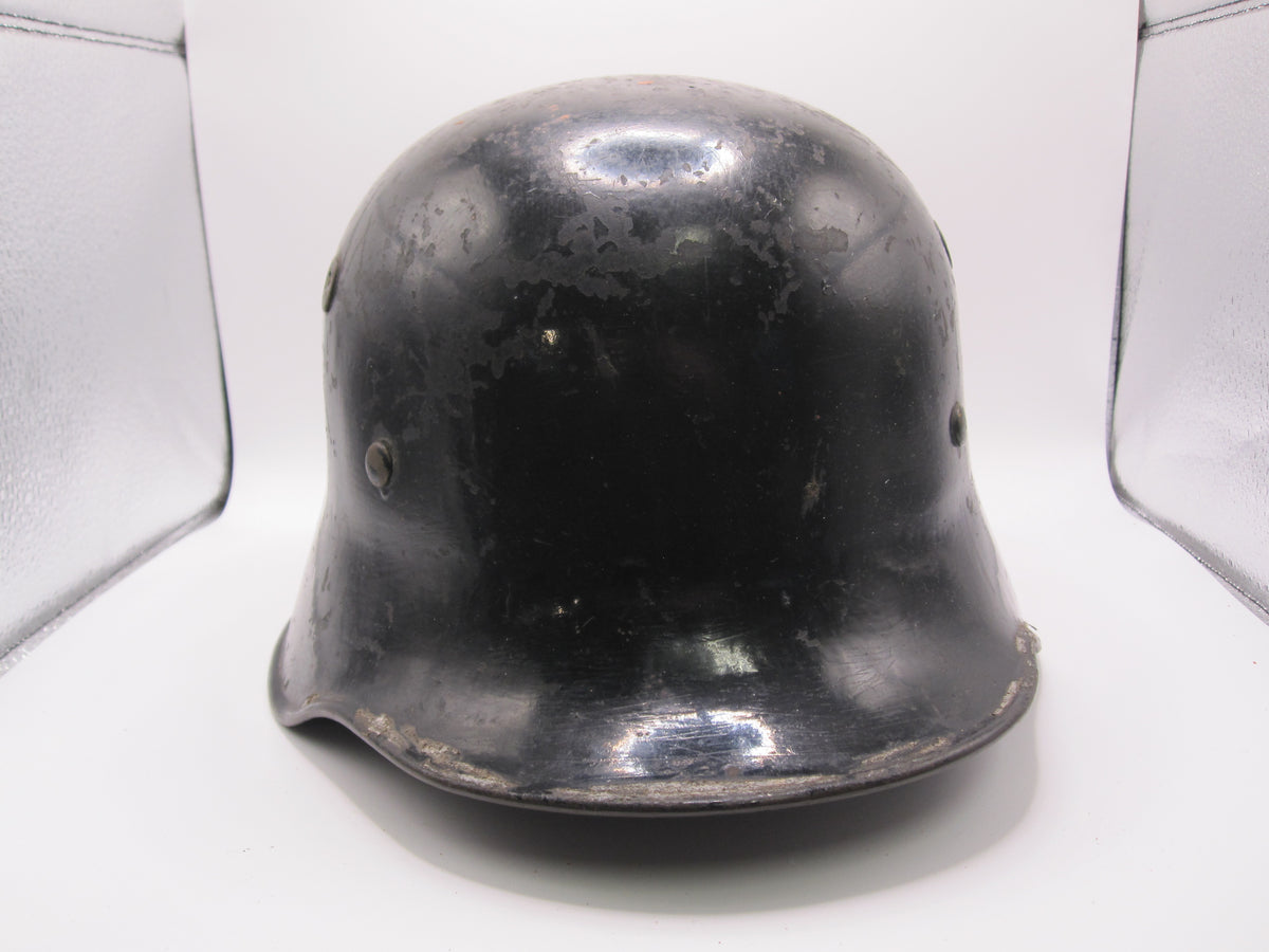 Originaler Luftschutzhelm Stahlhelm M34 Feuerwehr / Seltene Variante