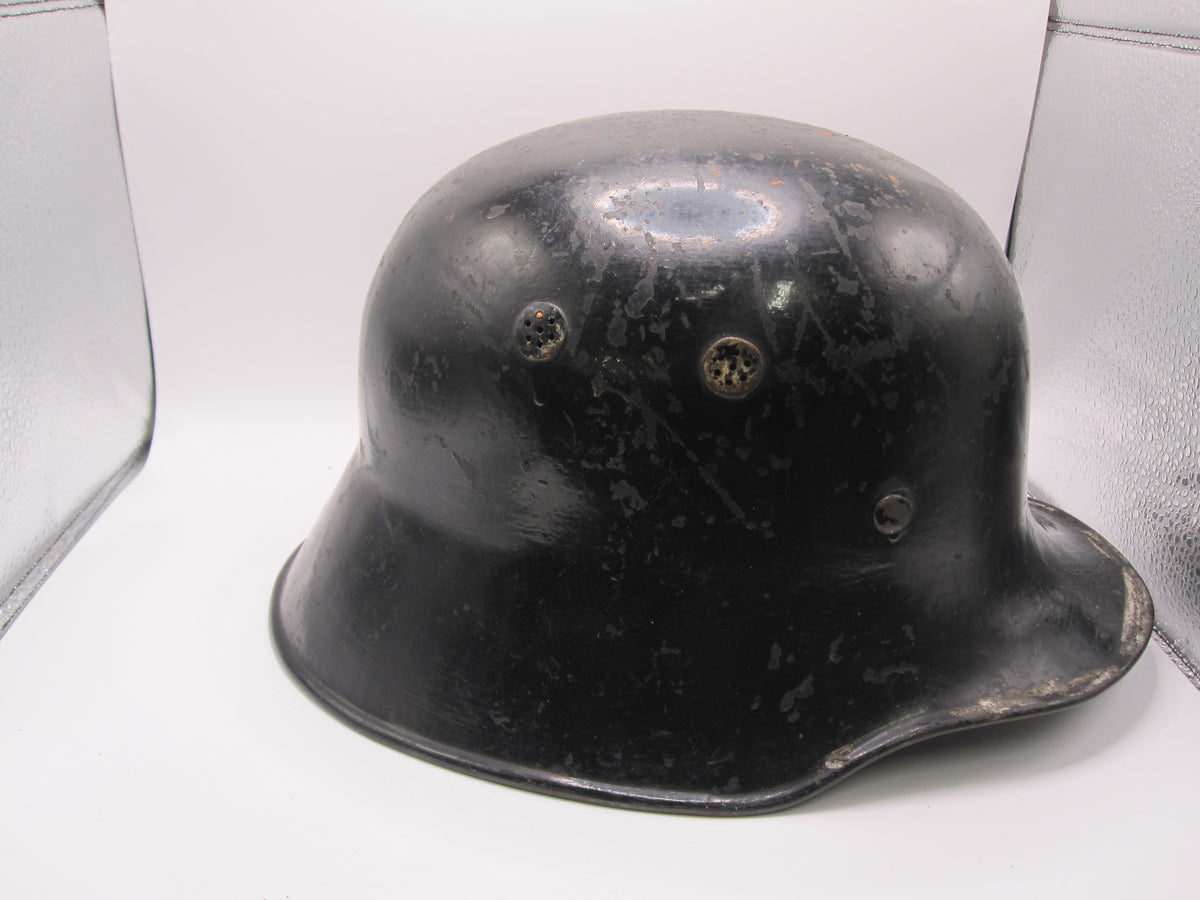 Originaler Luftschutzhelm Stahlhelm M34 Feuerwehr / Seltene Variante