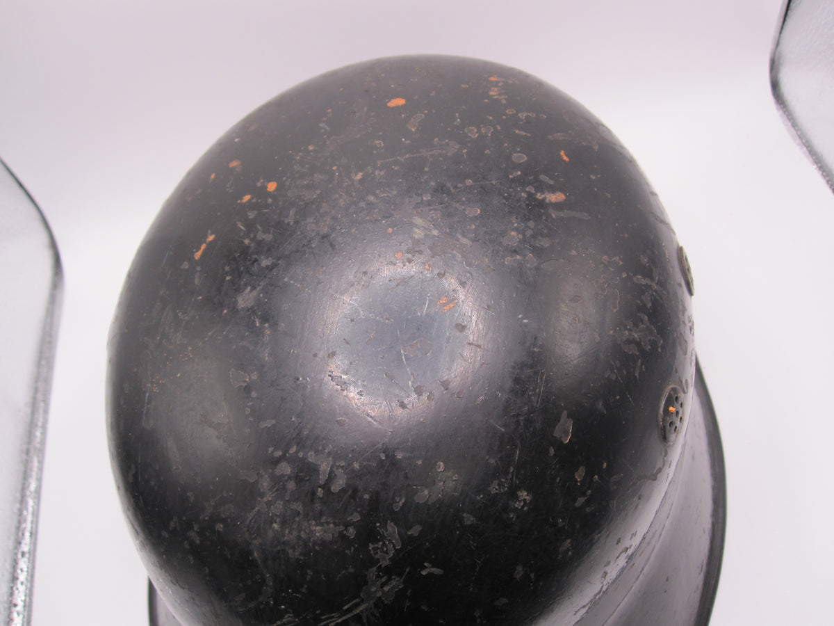 Originaler Luftschutzhelm Stahlhelm M34 Feuerwehr / Seltene Variante