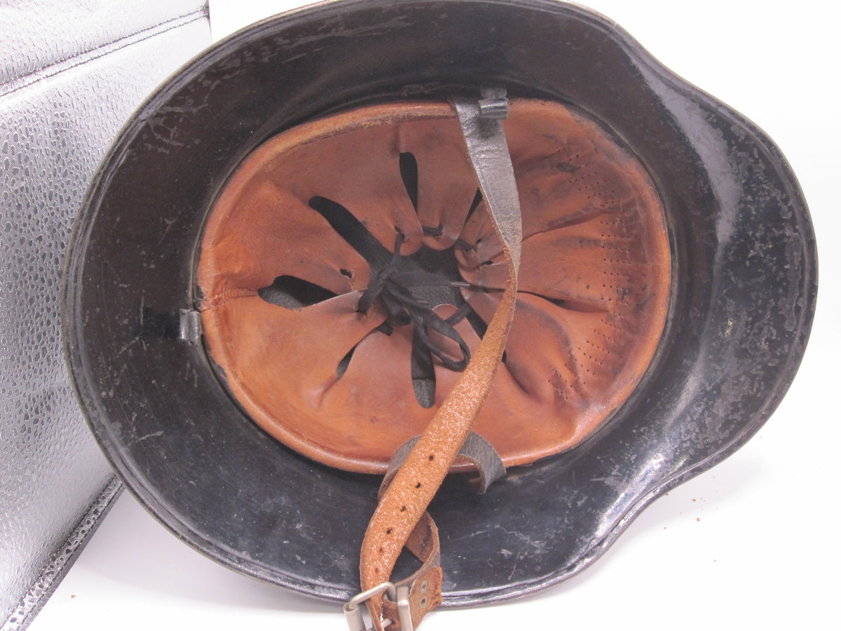 Originaler Luftschutzhelm Stahlhelm M34 Feuerwehr / Seltene Variante