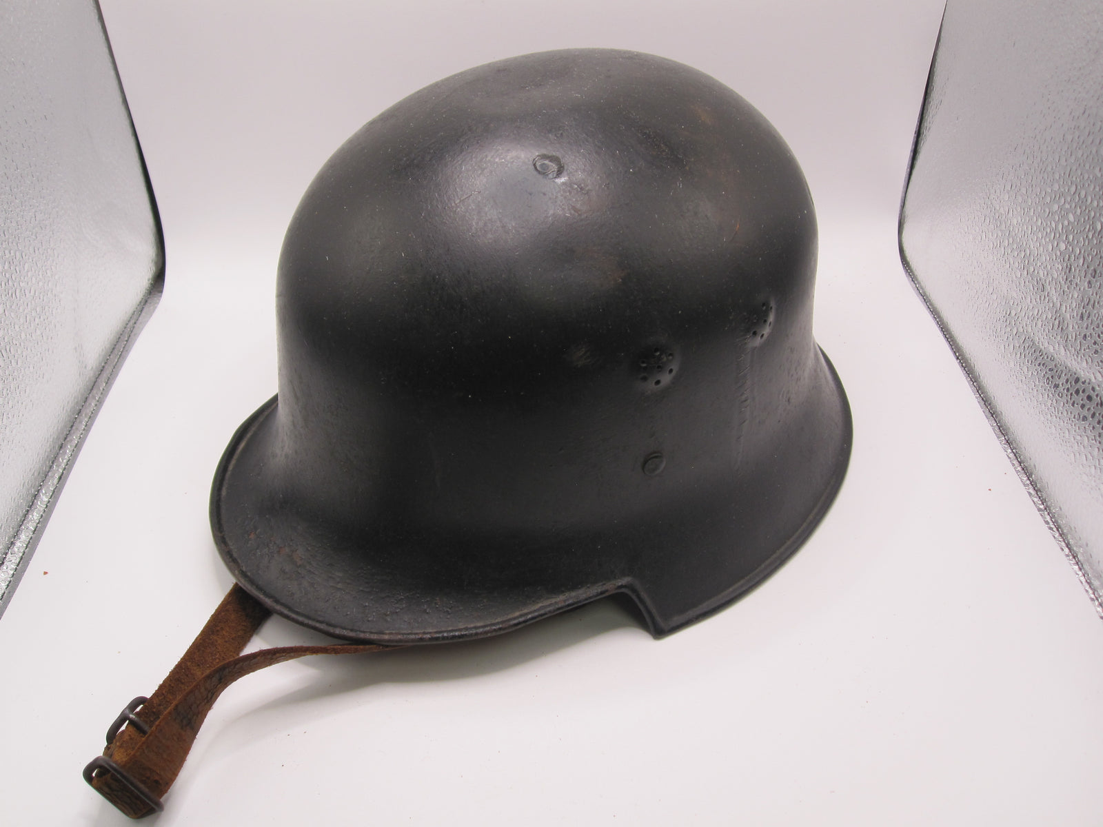 Originaler Luftschutzhelm Stahlhelm M34 Feuerwehr / Seltene Variante