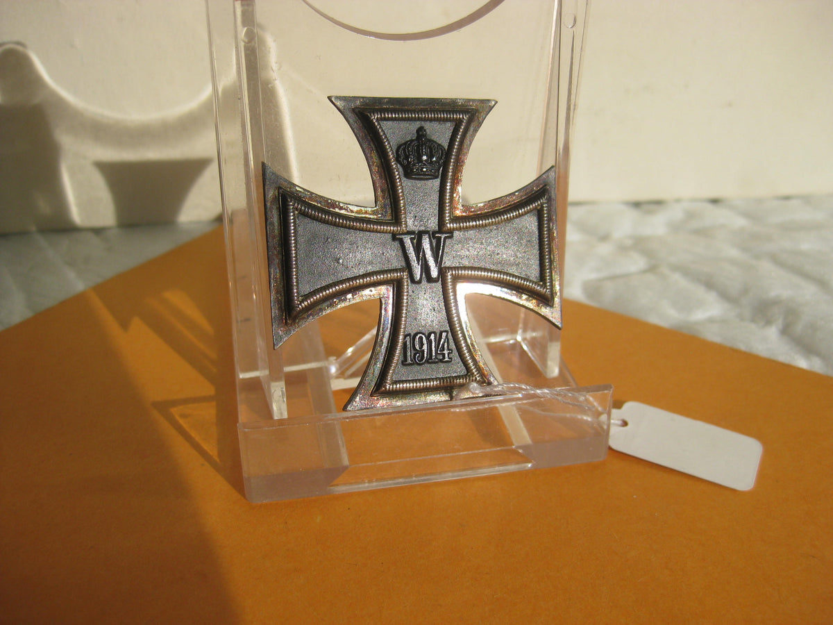 Eisernes Kreuz 1.Klasse 1914 (EK1/14) EXTREM SELTENE VARIANTE mit Punzen &quot;A&quot; &amp; &quot;800&quot; Mint Condition