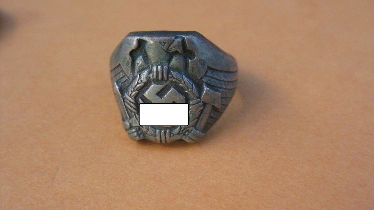 patriotischer Fingerring Silberring Hoheitsadler
