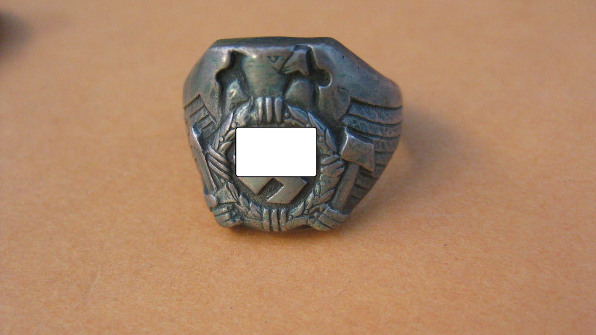 patriotischer Fingerring Silberring Hoheitsadler
