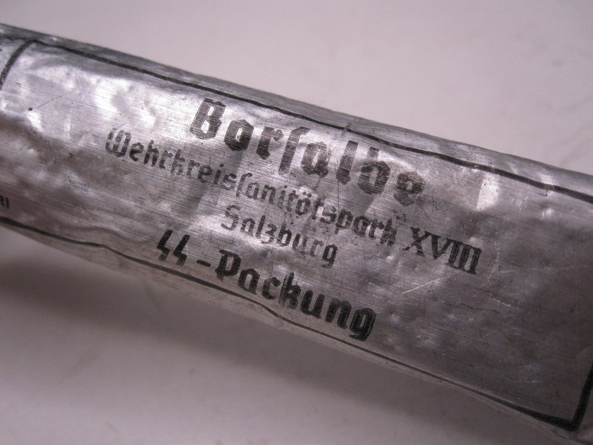 Borsalbe Wehrmacht Wehrkreissanitätspark XVIII Salzburg SS-Packung