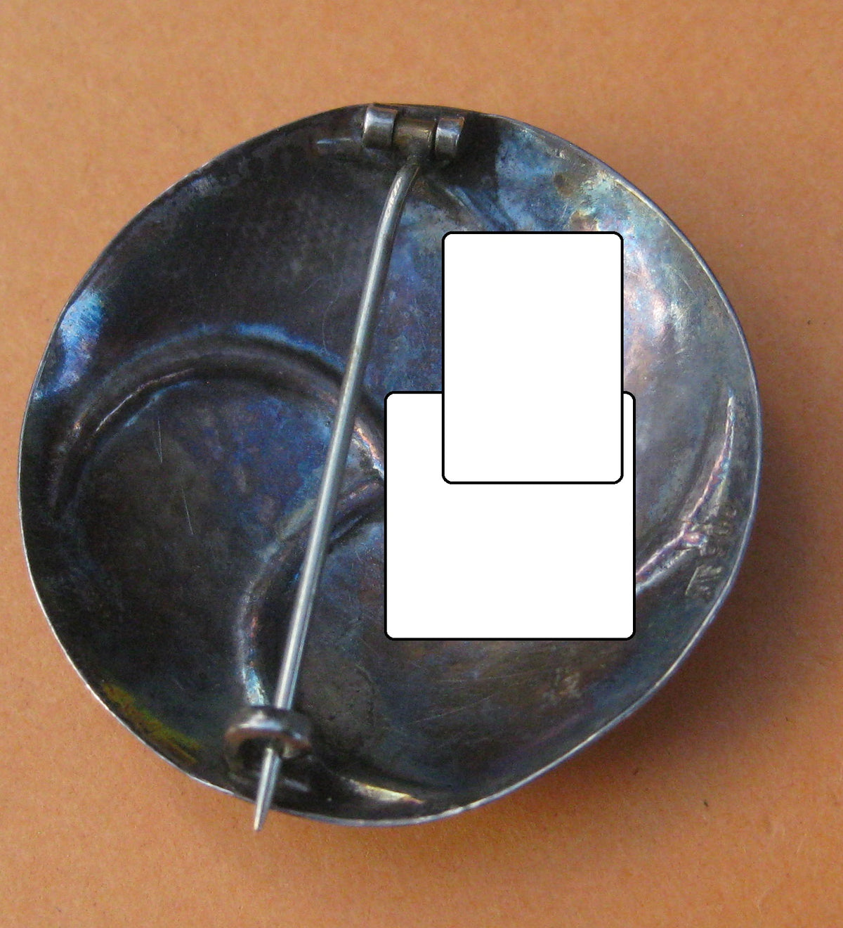 Brosche NSDAP Partei - Sympathieabzeichen Hitler Partei SILBER SS-Brosche