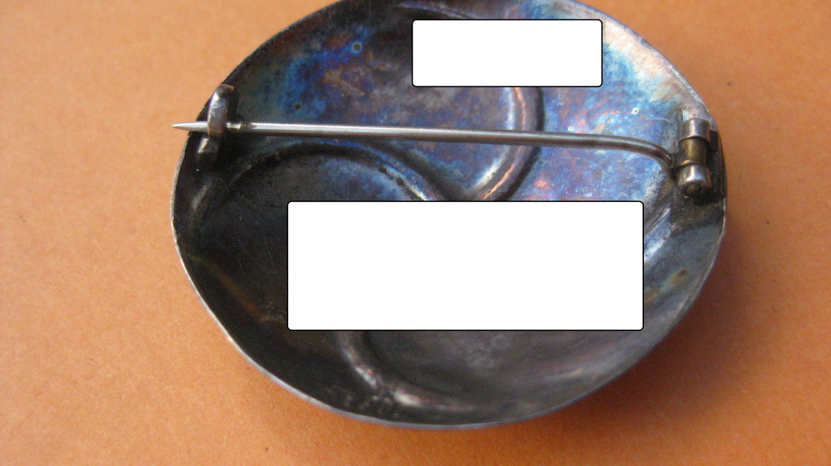 Brosche NSDAP Partei - Sympathieabzeichen Hitler Partei SILBER SS-Brosche