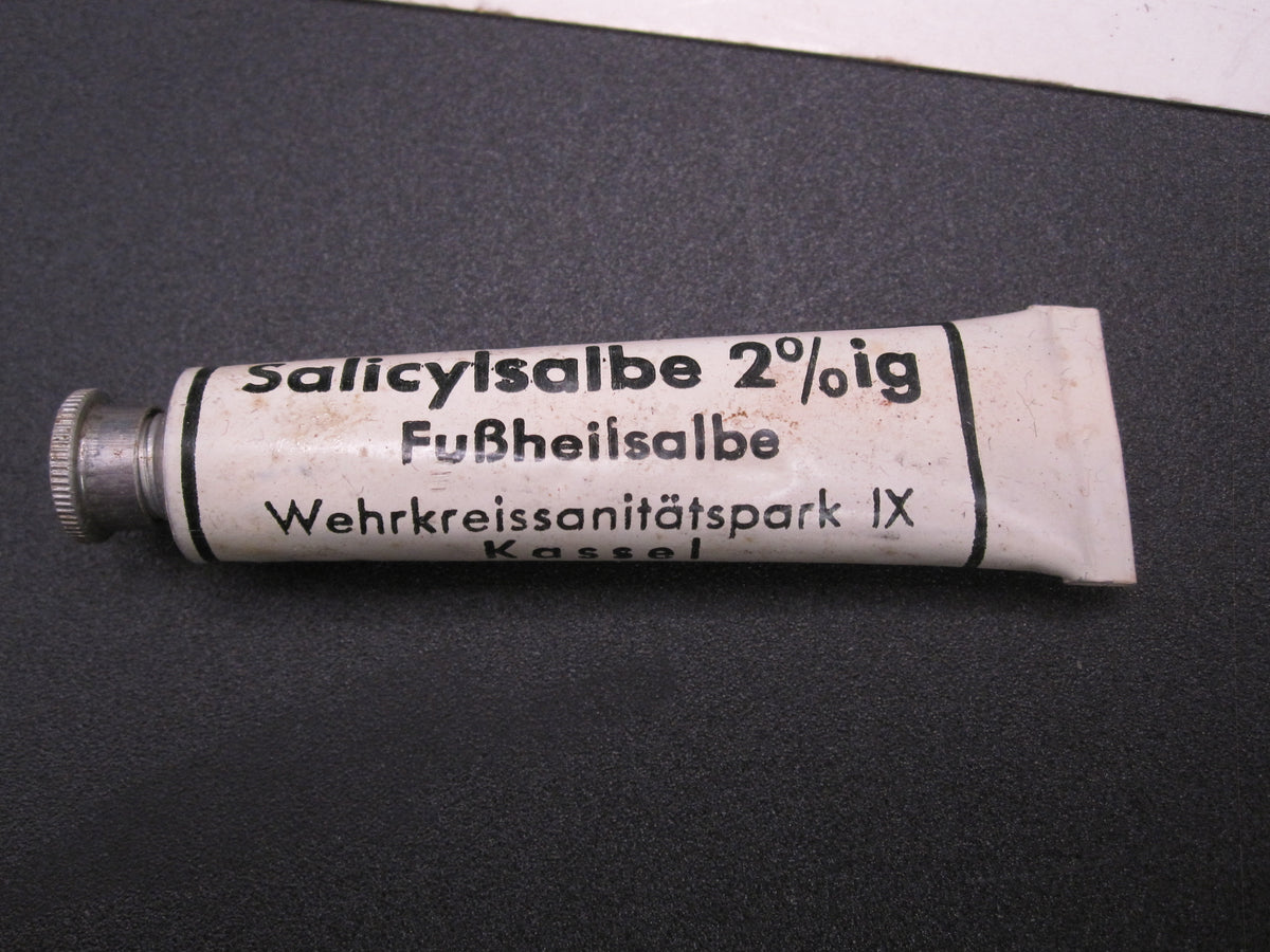Salicylsalbe Fußheilsalbe Wehrmacht Wehrkreissanitätspark IX KASSEL