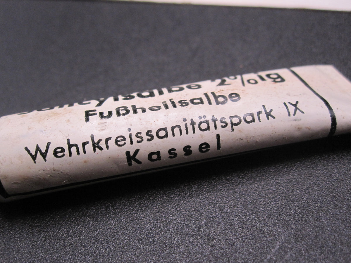 Salicylsalbe Fußheilsalbe Wehrmacht Wehrkreissanitätspark IX KASSEL
