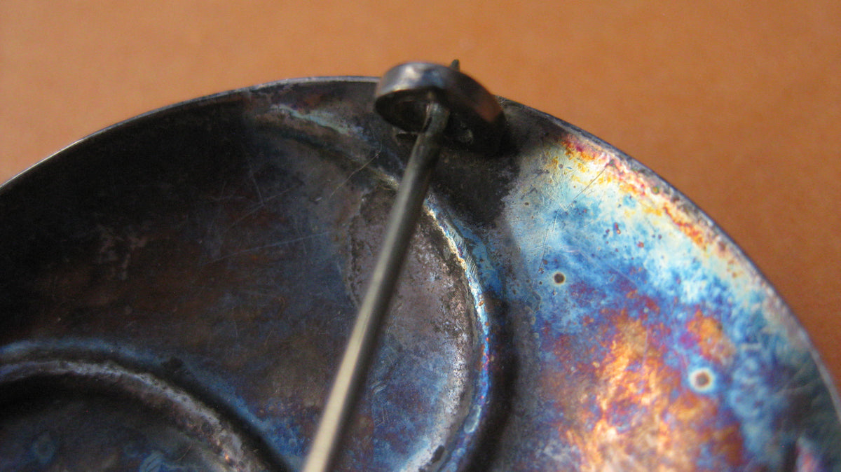 Brosche NSDAP Partei - Sympathieabzeichen Hitler Partei SILBER SS-Brosche