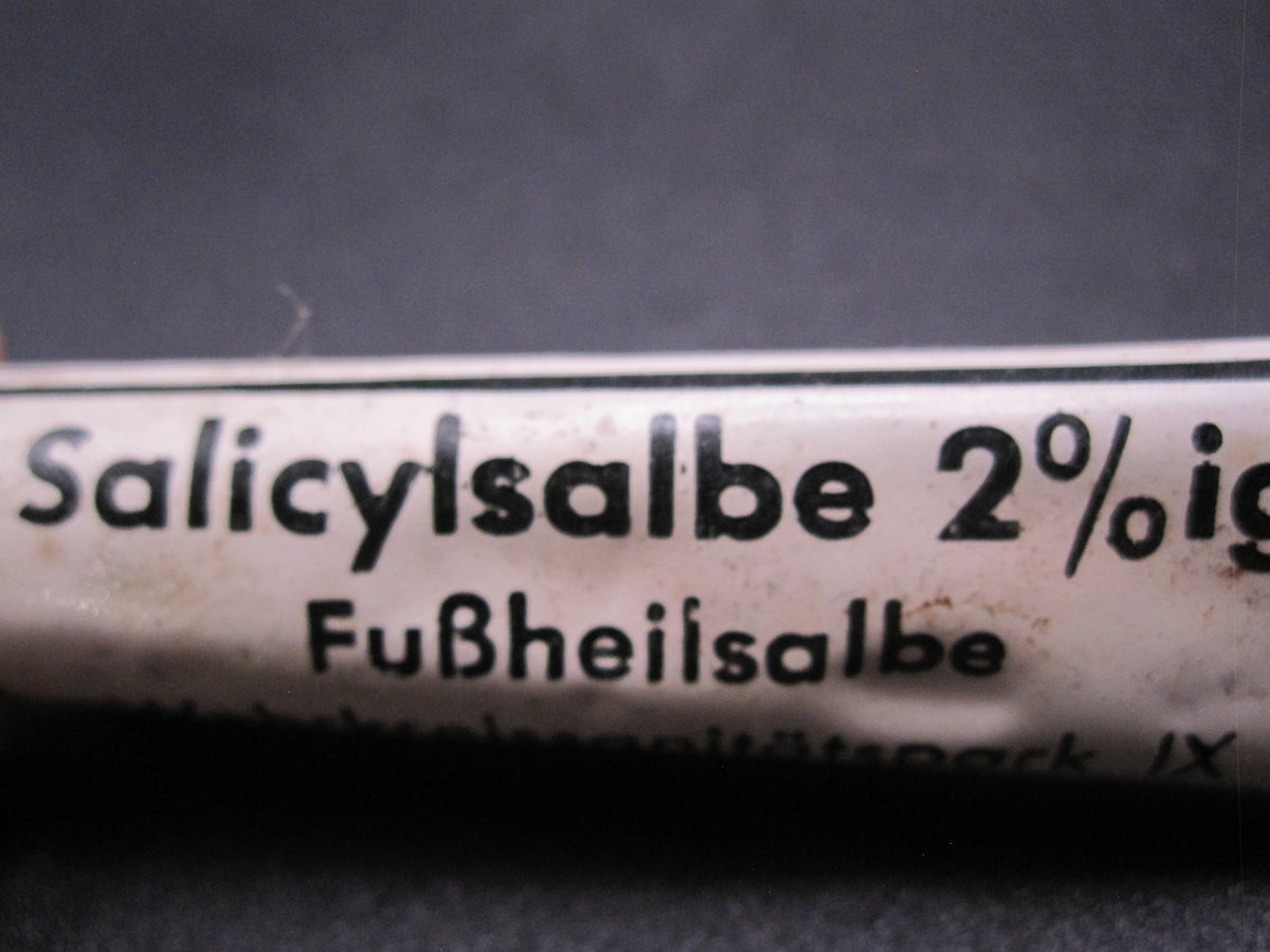 Salicylsalbe Fußheilsalbe Wehrmacht Wehrkreissanitätspark IX KASSEL