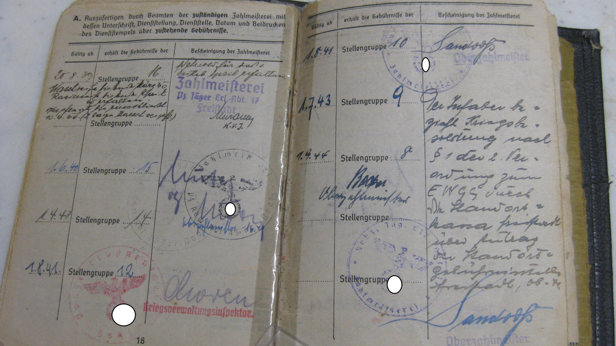 Nachlass Deutsches Kreuz in Gold Soldbuch Dokumente von Alfons B. Panzertruppe Sturmartillerie Panzerjäger Sturmgeschützkommandant