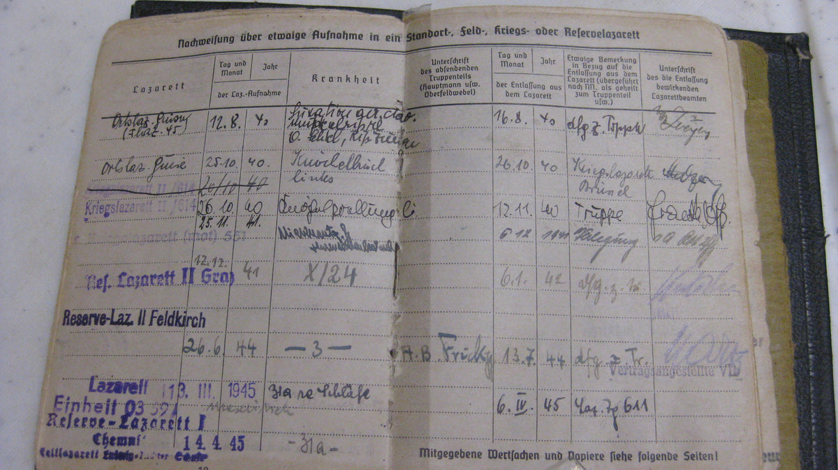 Nachlass Deutsches Kreuz in Gold Soldbuch Dokumente von Alfons B. Panzertruppe Sturmartillerie Panzerjäger Sturmgeschützkommandant