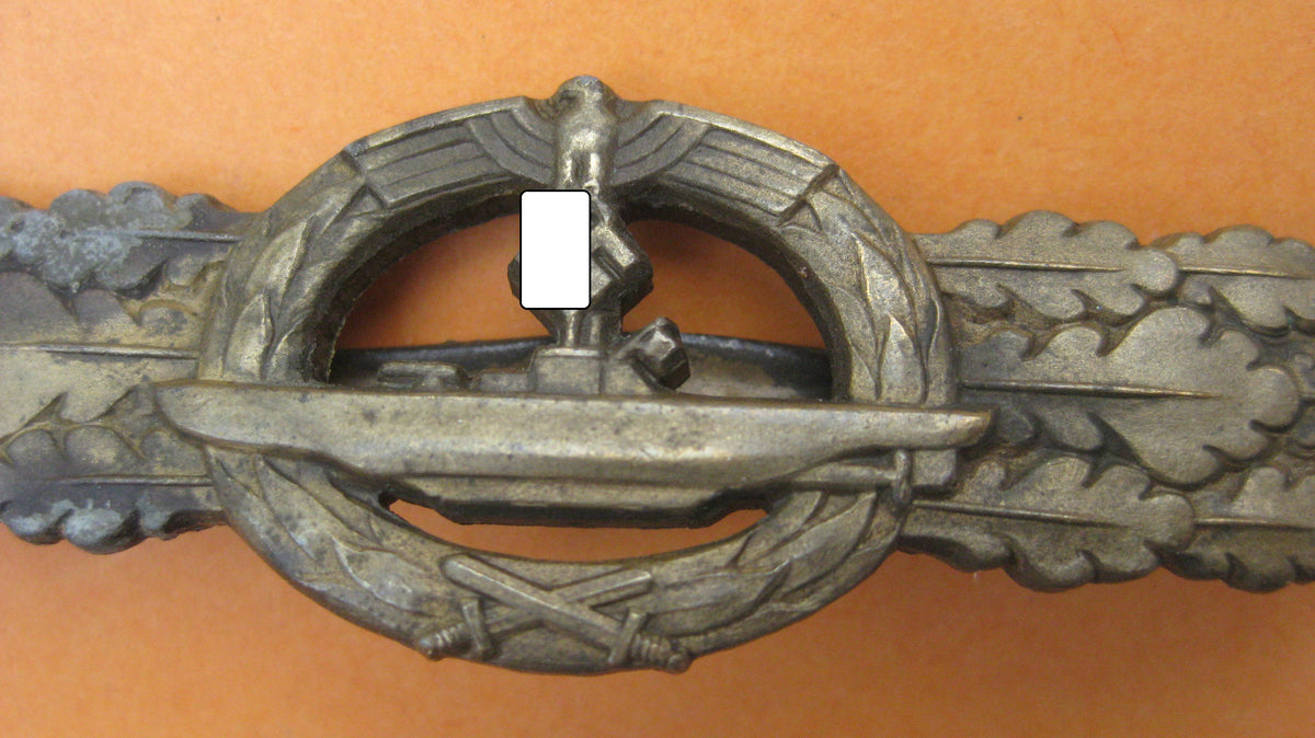 U-Boot Frontspange in Bronze Kriegsmarine 2.Weltkrieg