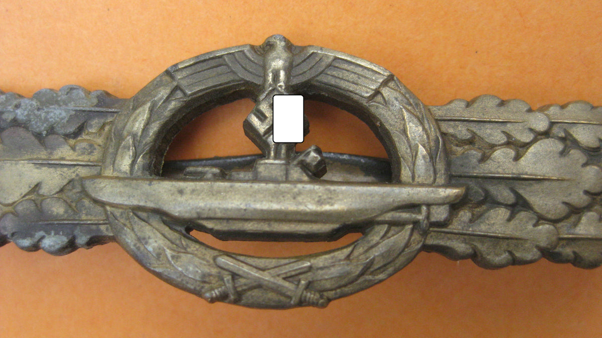 U-Boot Frontspange in Bronze Kriegsmarine 2.Weltkrieg