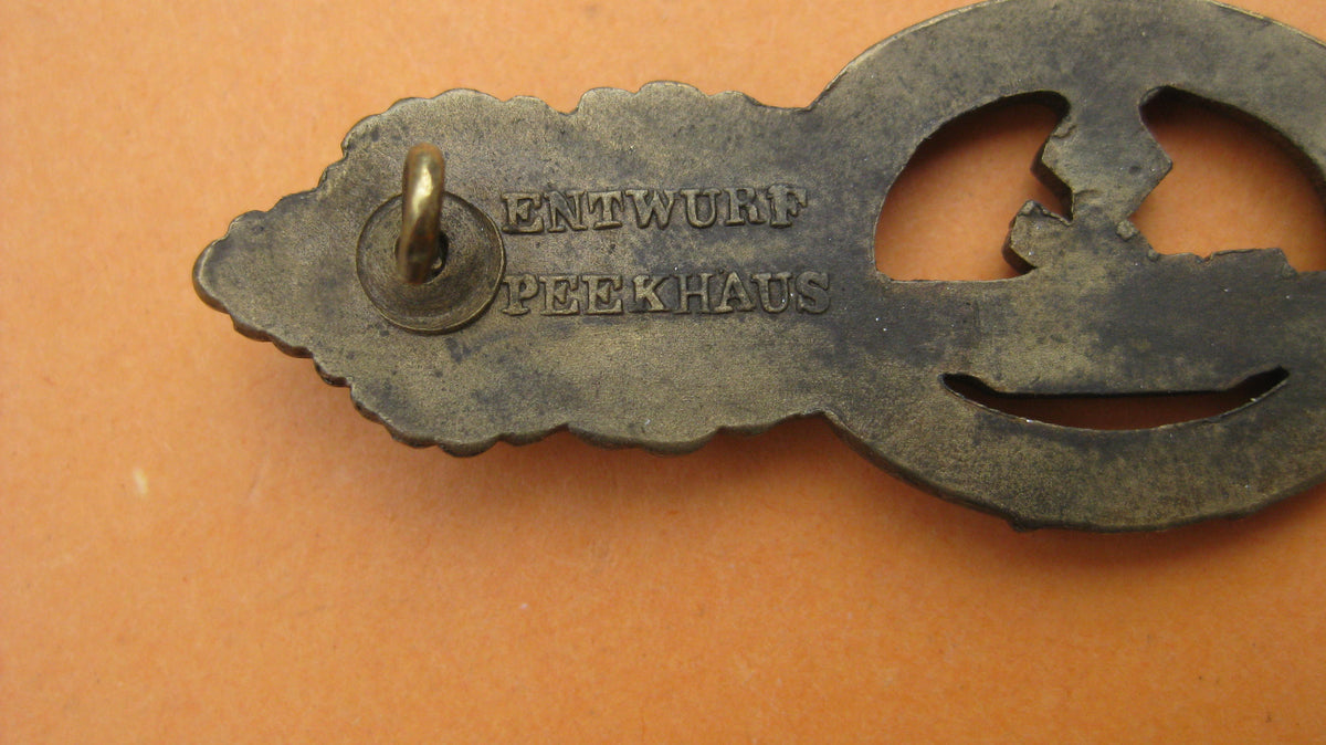 U-Boot Frontspange in Bronze Kriegsmarine 2.Weltkrieg