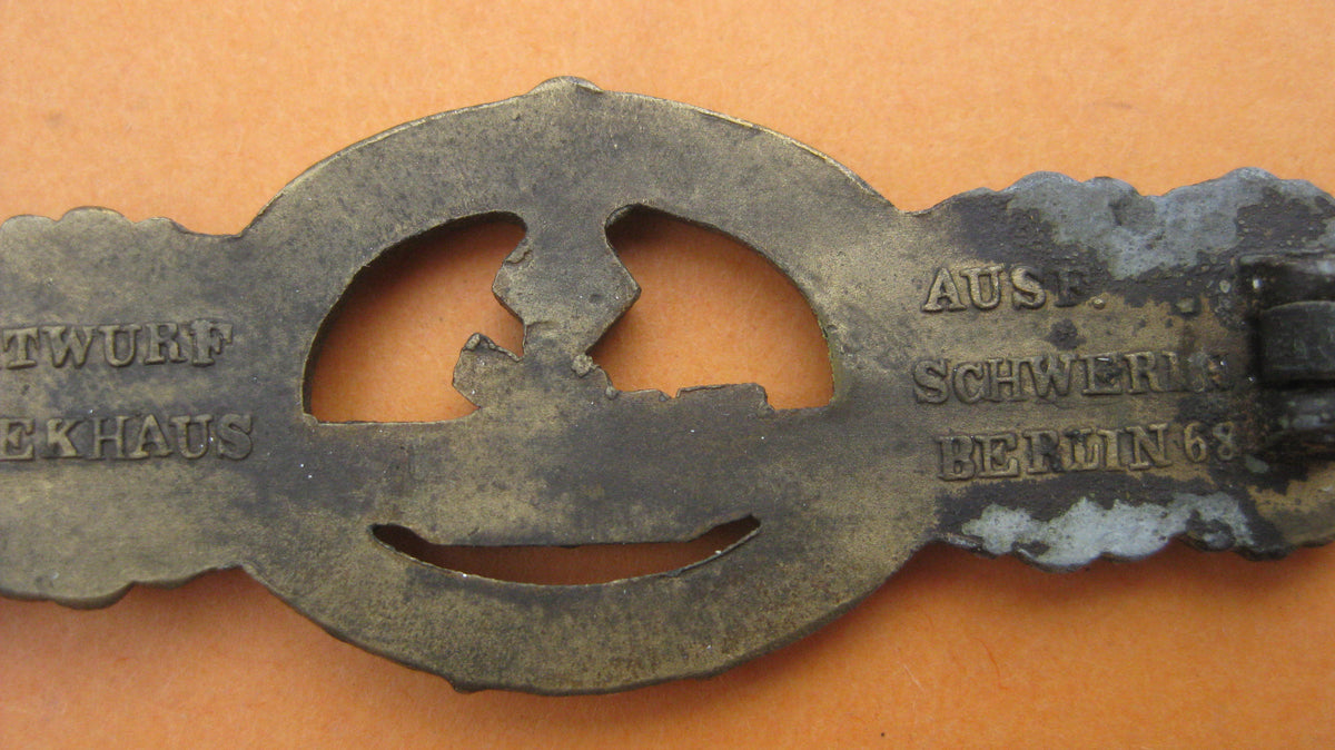 U-Boot Frontspange in Bronze Kriegsmarine 2.Weltkrieg
