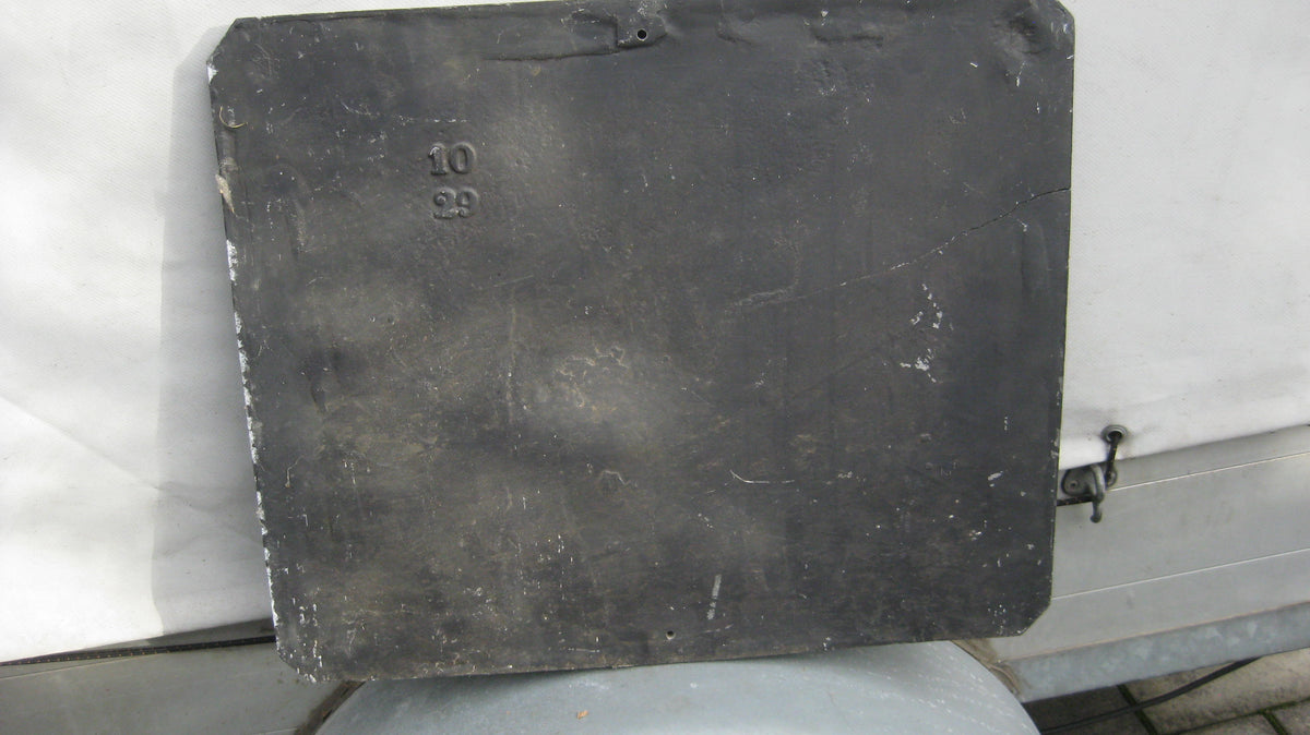 100% alt und Original: Großes Ortsschild / Metallschild einer Garnison Hessen-Cassel !!!!